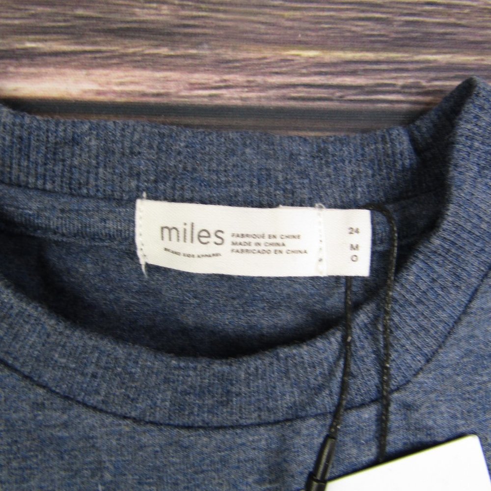 Miles Baby NEW NWT Toddler Size 24M Navy Blue Tee T Shirt - Picture 3 of 5